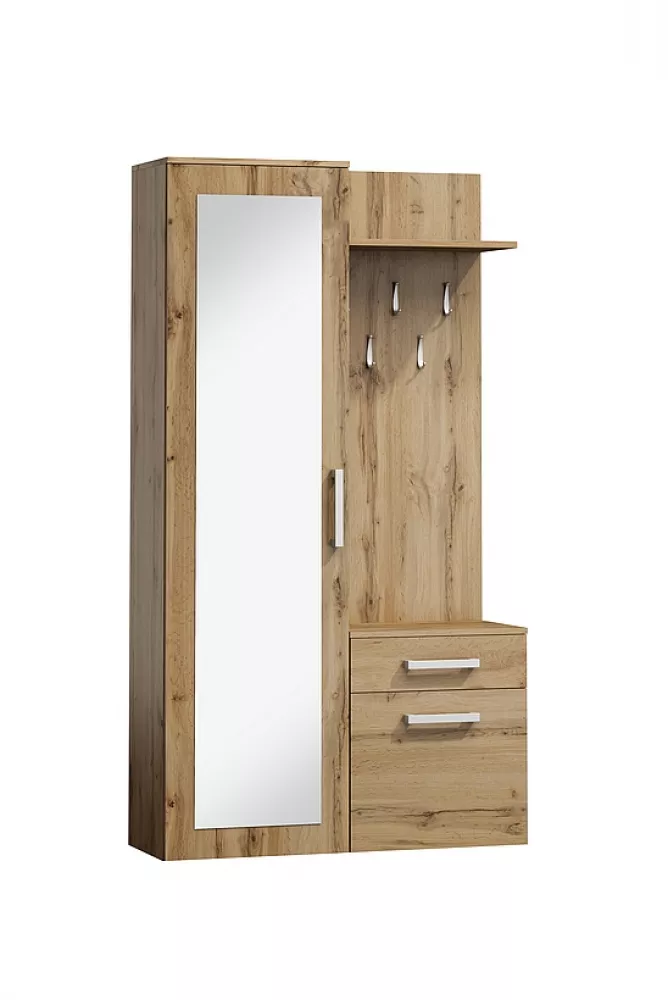 Koridora iekārta P - 004 · Ozols votāns · 105 × 40 × 180 cm