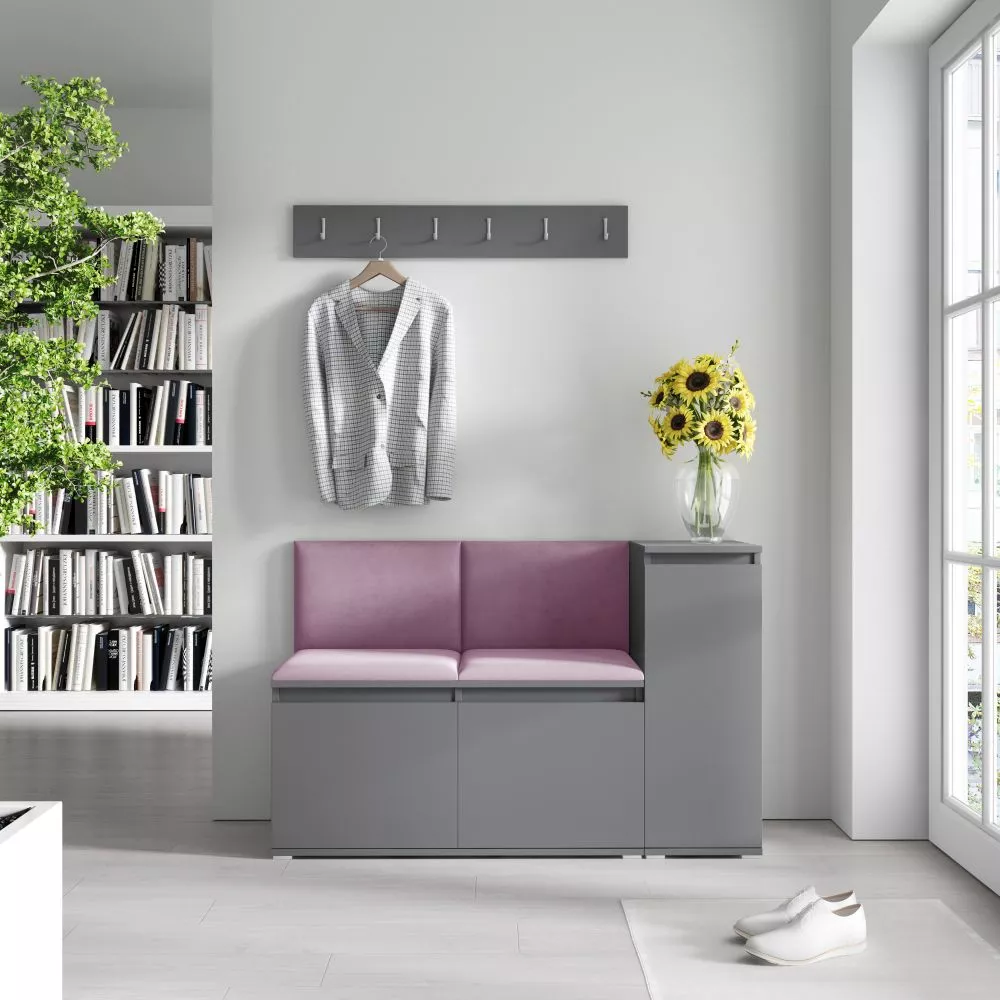 Apavu plaukts Emi 25 Trinity Korpusa krāsa: grafīts, · 130 × 40 cm