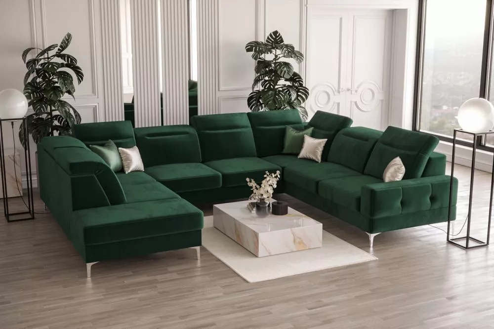 Dīvāns Malibu Max 1 standard · Zaļš · 262 × 350 × 90 cm