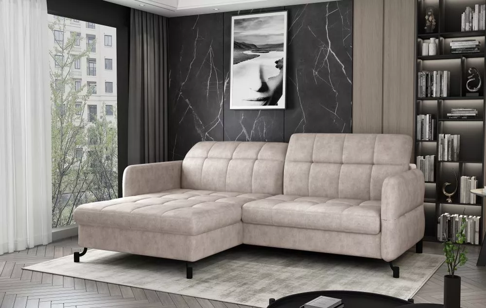 Dīvāns Lorelle Premium standard · Bēšs · 160 × 225 × 105 cm