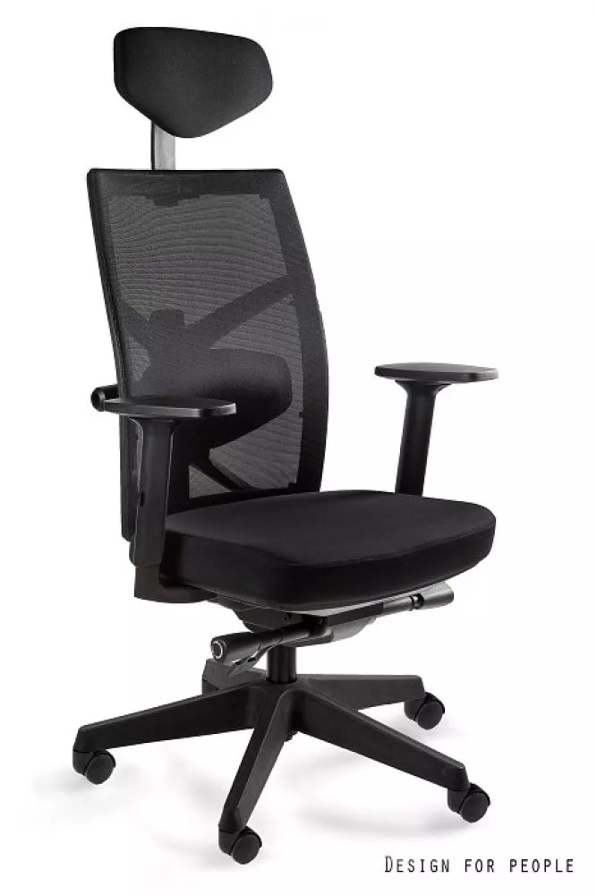 Datorkrēsls Tune Korpusa krāsa: melns, Elementu krāsa: melns, Sēdvietas platums: 46 cm, · 67 × 50 × 108 cm