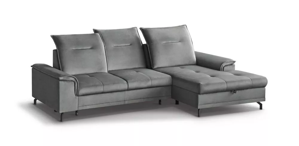 Dīvāns Bruno Mini Standard · Bēši pelēks · 178 × 271 × 90 cm