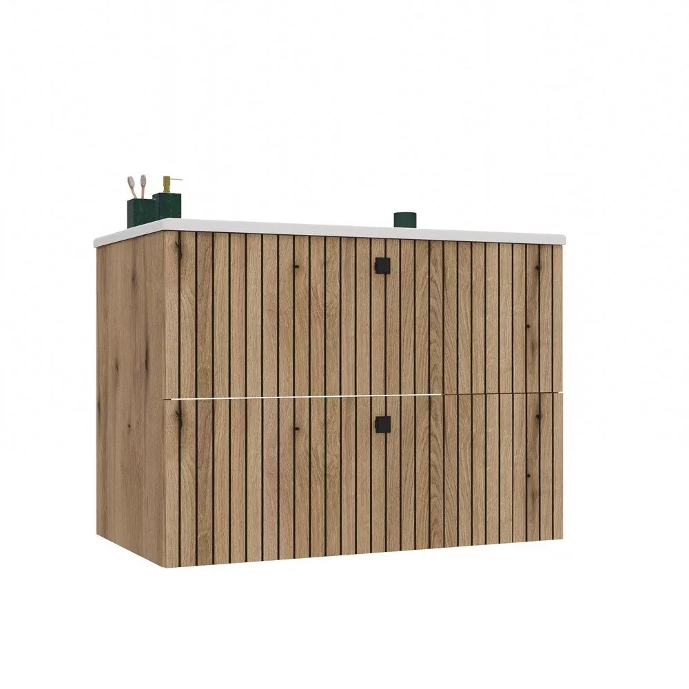 Vannas istabas skapītis Tigo 2S ar izlietni · Ozols evoke · 80 × 59 × 47 cm