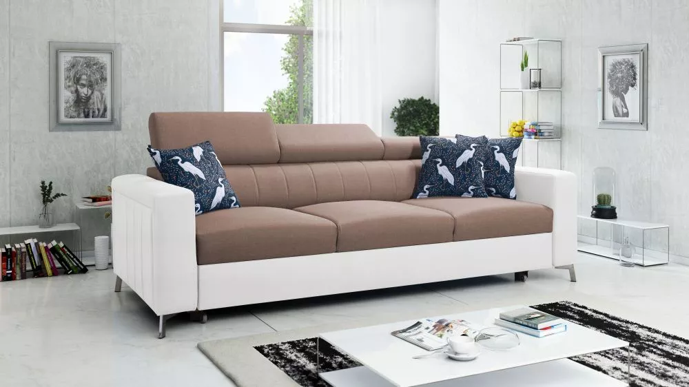 Dīvāns Baltico Premium Sofa Standard · Brūns + balts · 99 × 236 × 83 cm