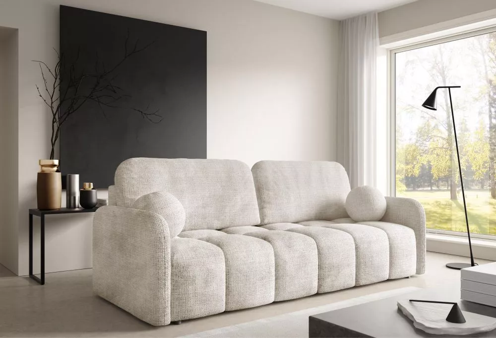 Dīvāns Cube Premium Standard · Gaiši bēšs · 88 × 218 × 90 cm