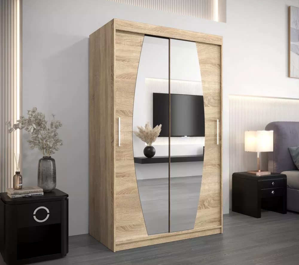 Skapis Elypse · Sonoma · 120 × 62 × 200 cm