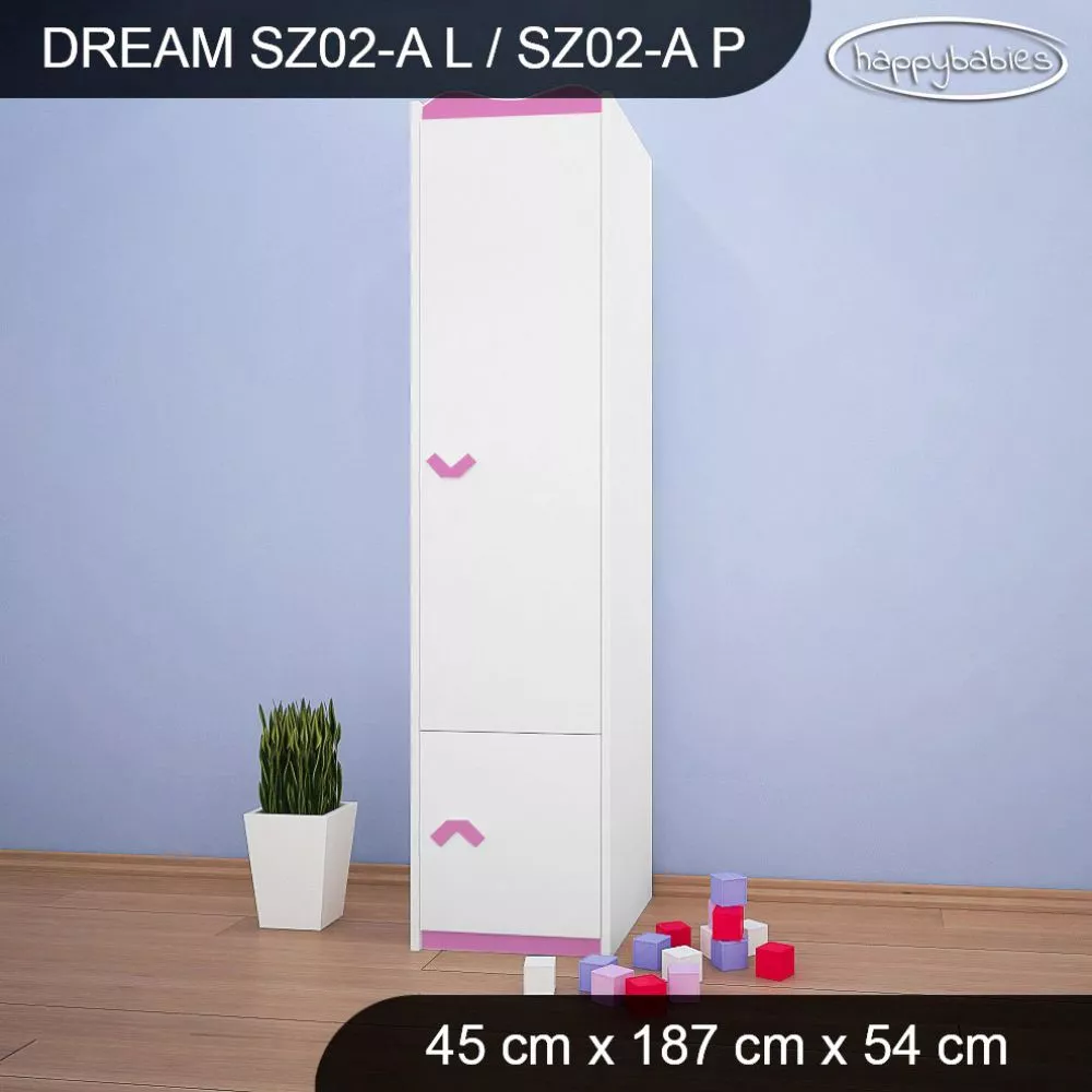 Bērnu skapis Dream SZ02-A · 45 × 54 × 187 cm