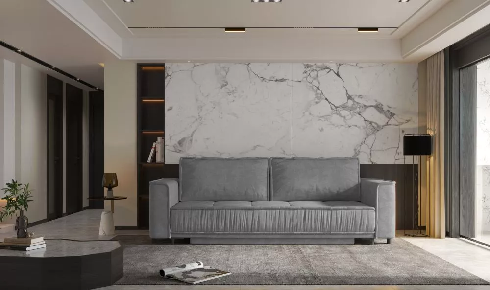 Dīvāns Dallas Sofa Standard · Pelēks · 85 × 230 × 86 cm