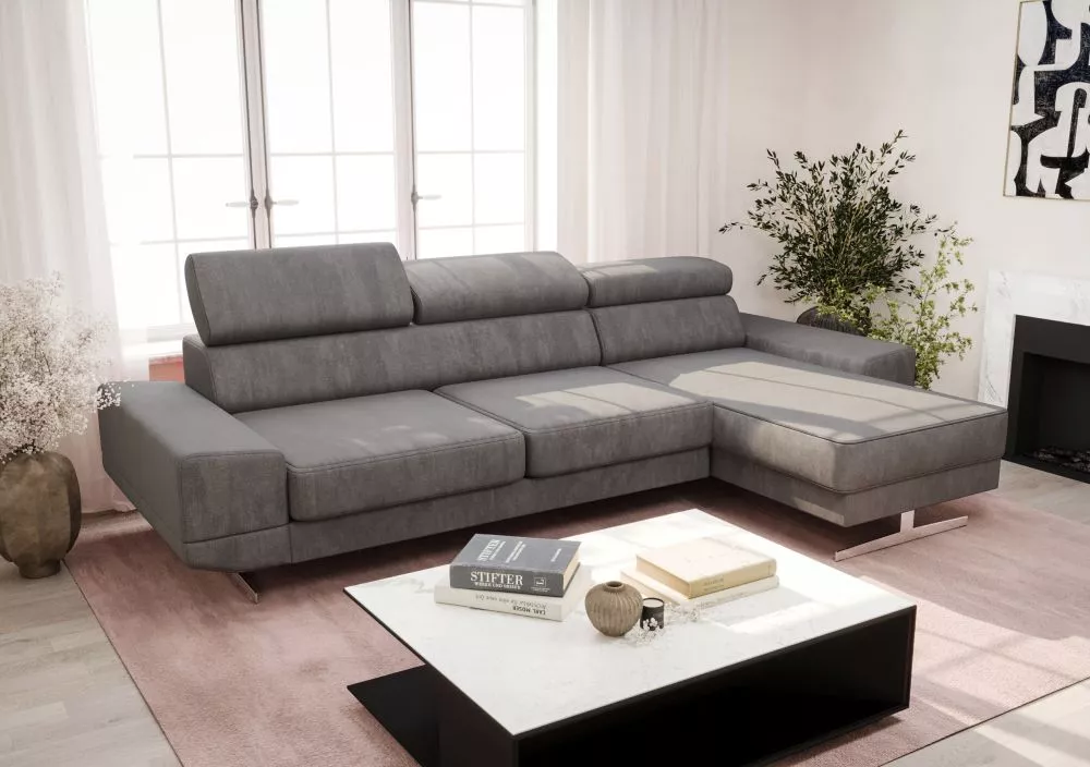 Dīvāns Milano Mini standard · Pelēks · 170 × 270 × 78 cm