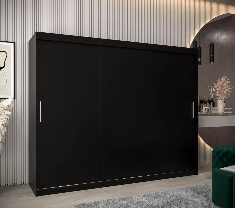Skapis Tokyo · Melna · 250 × 62 × 200 cm