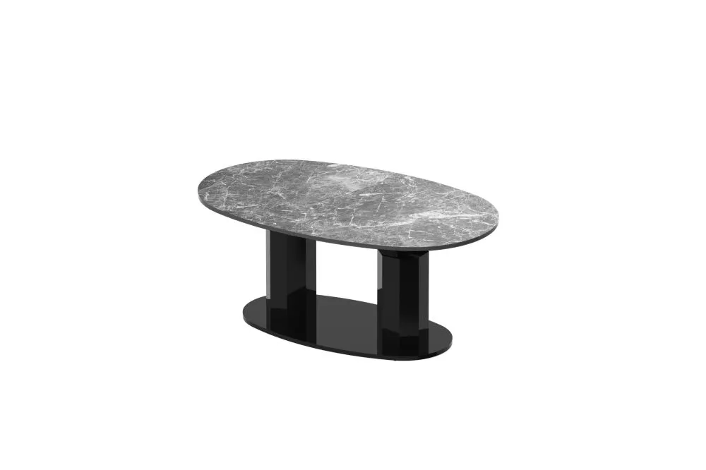 Žurnālgalds Barletta Gloss Korpusa krāsa: tumšais marmors, · 130 × 80 × 54 cm