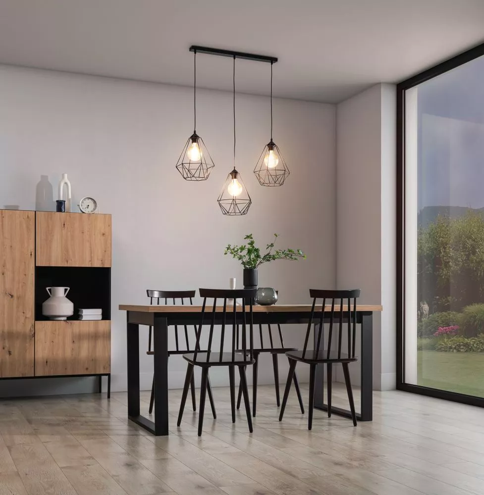 Lampa Bendinni 3L veids: piekaramā, · Melns · 70 × 19 × 110 cm