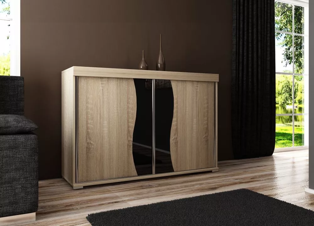 Kumode Tablet 2 Black · Ozols sonoma · 140 × 45 × 94 cm