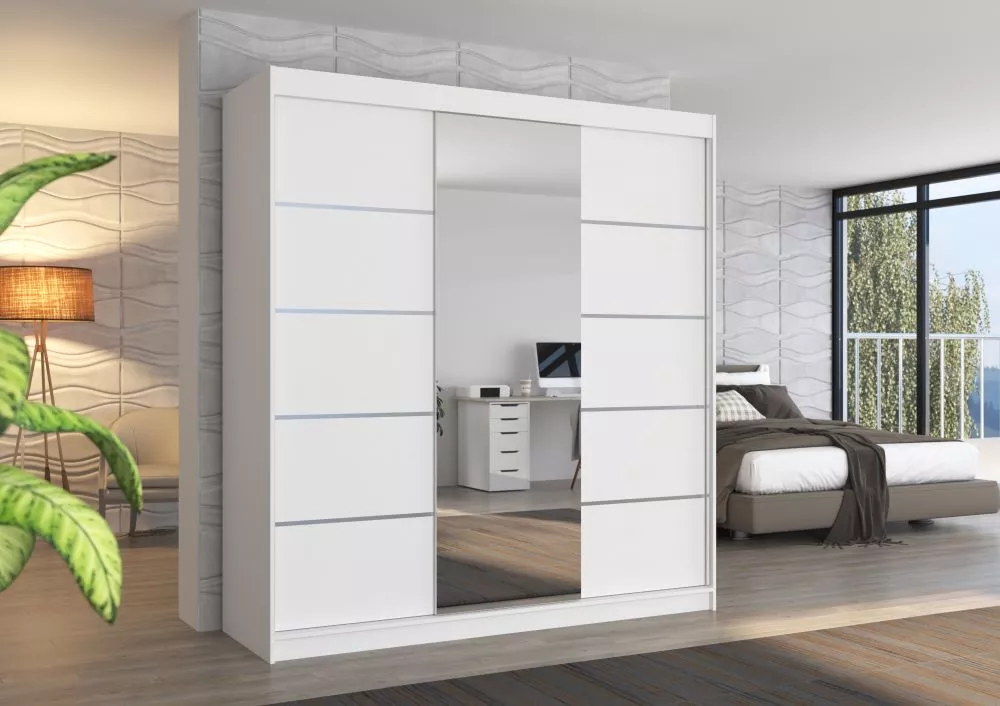 Skapis Bergen Mirror · 200 × 58 × 215 cm