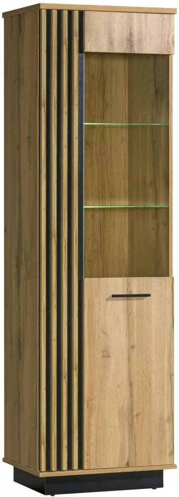 Sekcija Lamelo LA2 ar LED Korpusa krāsa: ozols votāns, · 60 × 40 × 193.6 cm