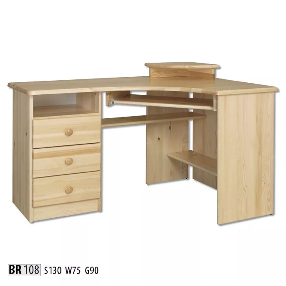 Galds BR 108 · Priede · 130 × 75 × 90 cm