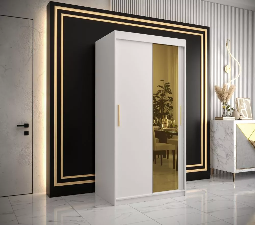 Skapis Golden T2 · Balts · 100 × 62 × 200 cm