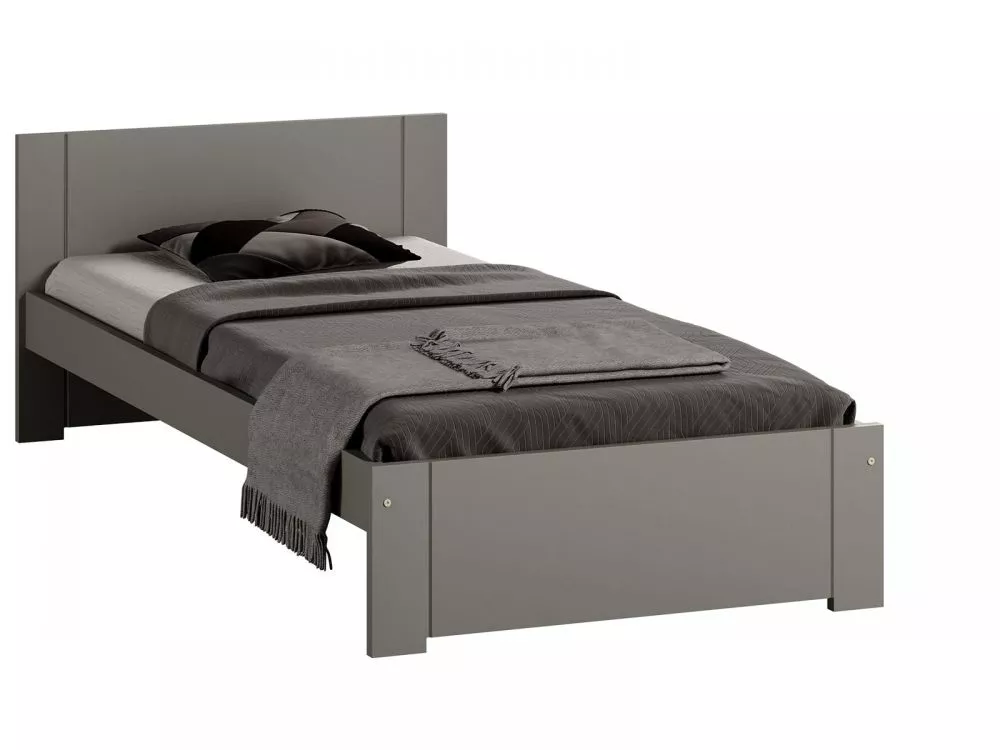 Gulta DMD-9 Magnat ar stelāžu Guļamvietas platums: 90 cm, Guļamvietas garums: 200 cm, · Pelēks · 98 × 206 × 65 cm