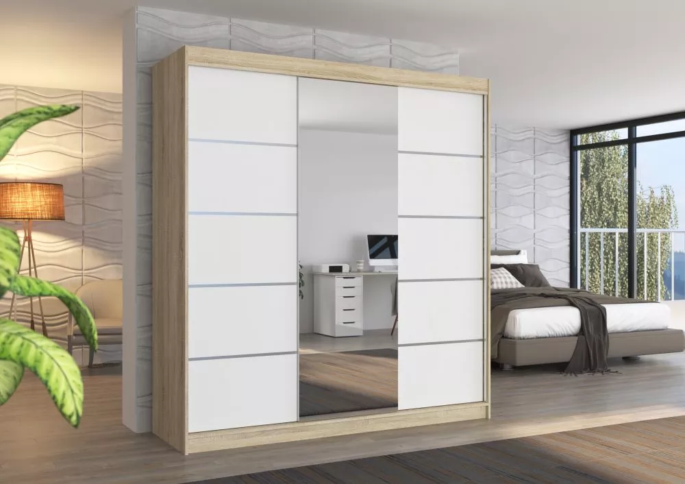 Skapis Bergen Mirror · 200 × 58 × 215 cm