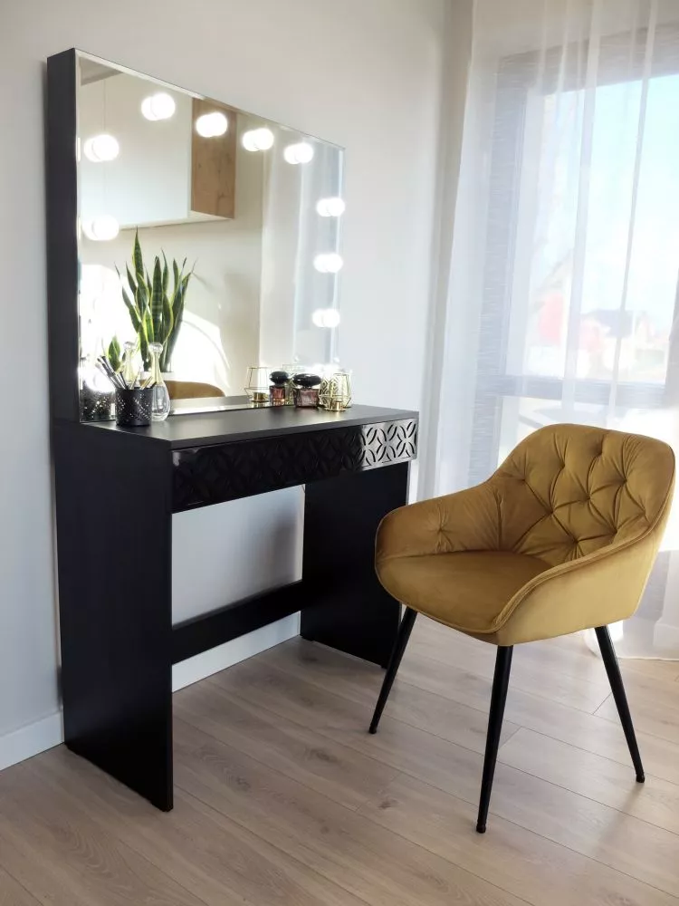 Kosmētikas galds Classic 1 Deco ar LED · 90 × 155 × 40 cm