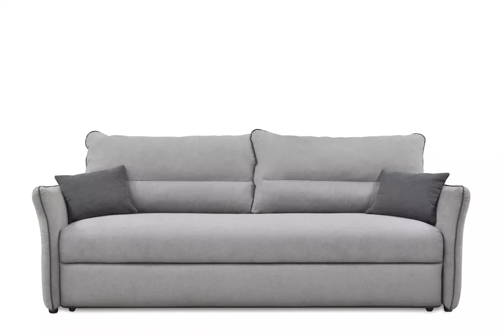 Dīvāns Justi 3S Standard · Pelēks + tumši pelēks · 98 × 222 × 94 cm
