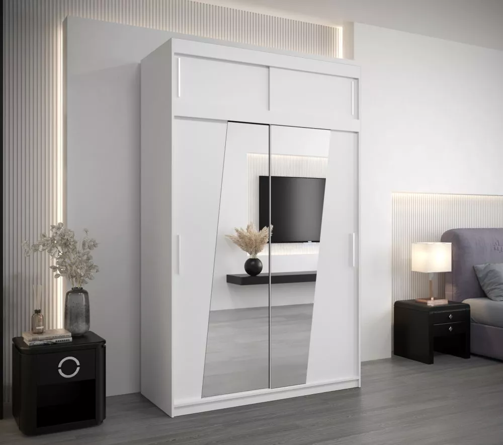 Skapis Rhomb Premium · Balts · 150 × 62 × 240 cm
