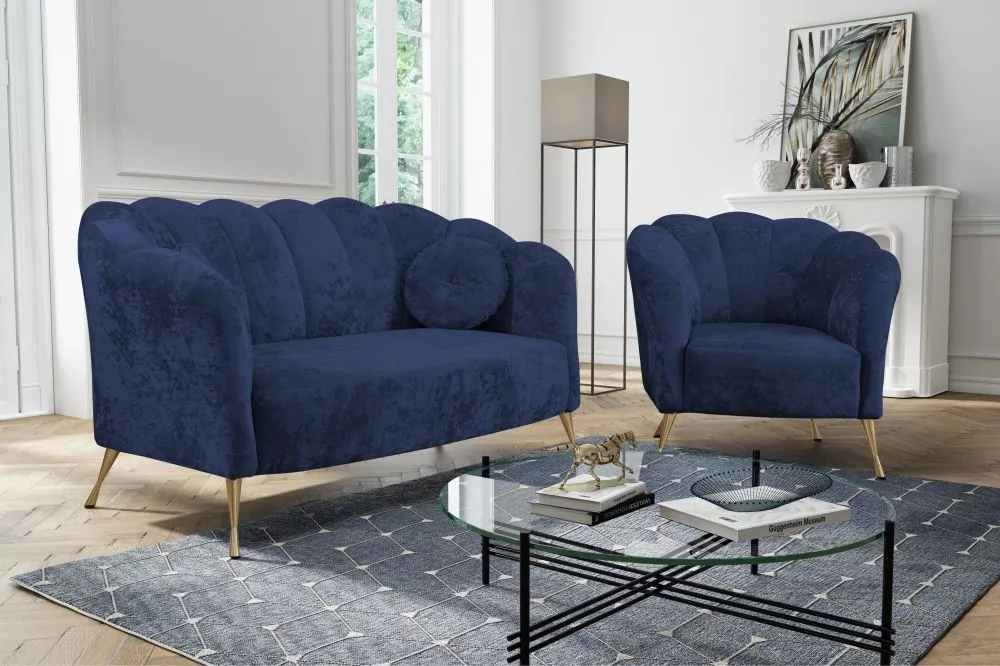 Komplekts Adria 3S+1S Gold Standard · Zils · 83 × 155 × 78 cm