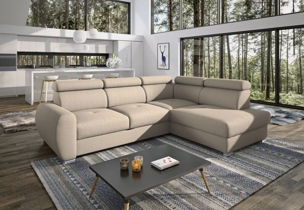 Dīvāns Patrizia Standard · Bēšs · 203 × 260 × 87 cm