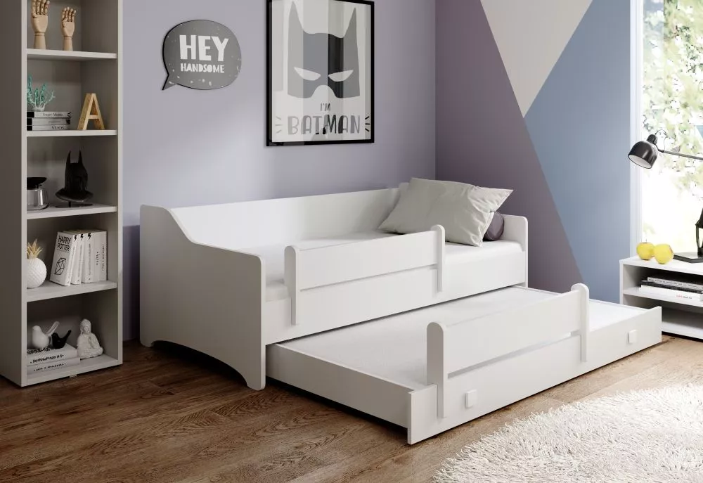 Bērnu gulta Naomi 2 ar stelāžu Guļamvietas platums: 80 cm, Guļamvietas garums: 160 cm, · 85 × 164 × 60 cm