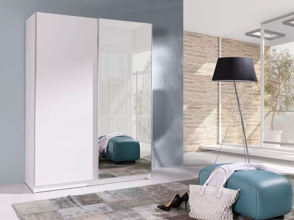 Skapis Batumi 2 · Balts · 150 × 62 × 206 cm