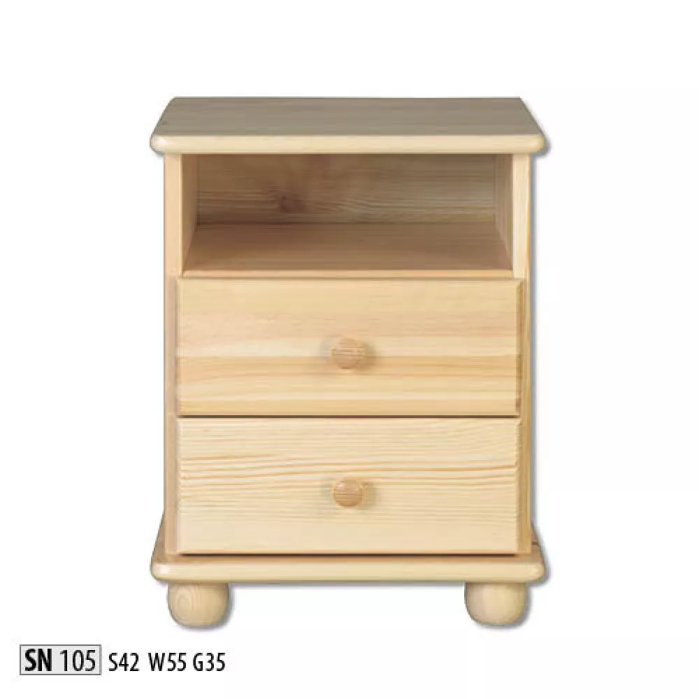 Naktsgaldiņš SN 105 · Priede · 42 × 35 × 55 cm