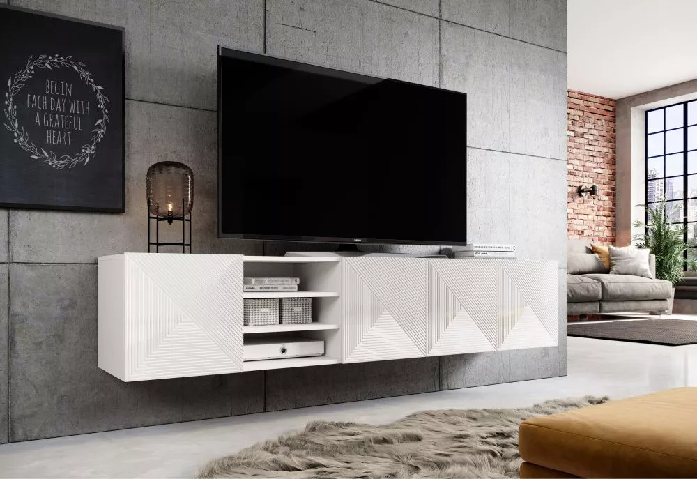TV tumba Asha RTV 200 5D Z W W · 200 × 40 × 40 cm