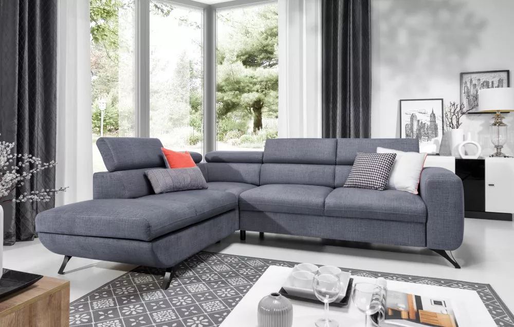 Dīvāns Arratta standard · Tumši pelēks · 225 × 265 × 76 cm