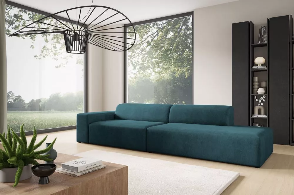 Dīvāns Modullo 2S Long Premium Standard · Zils · 104 × 308 × 70 cm