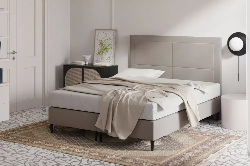 Gulta Belly standard Guļamvietas platums: 160 cm, Guļamvietas garums: 200 cm, · Bēšs · 162 × 207 × 123 cm