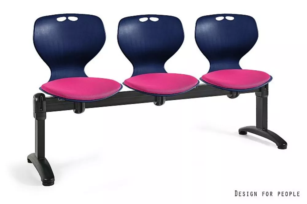 Krēsls Mata 3S Comfort Elementu krāsa: rozā, Korpusa krāsa: zils, · 140 × 50 × 82 cm