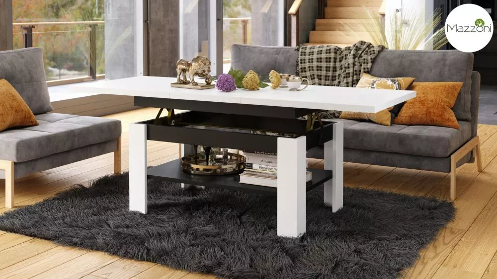 Žurnālgalds Rio Transformer Korpusa krāsa: balts, · 130 × 65 × 55 cm