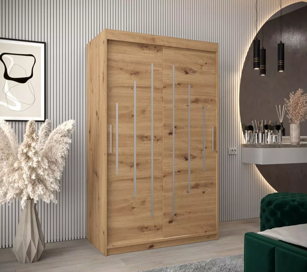 Skapis York · Ozols artisan · 120 × 62 × 200 cm