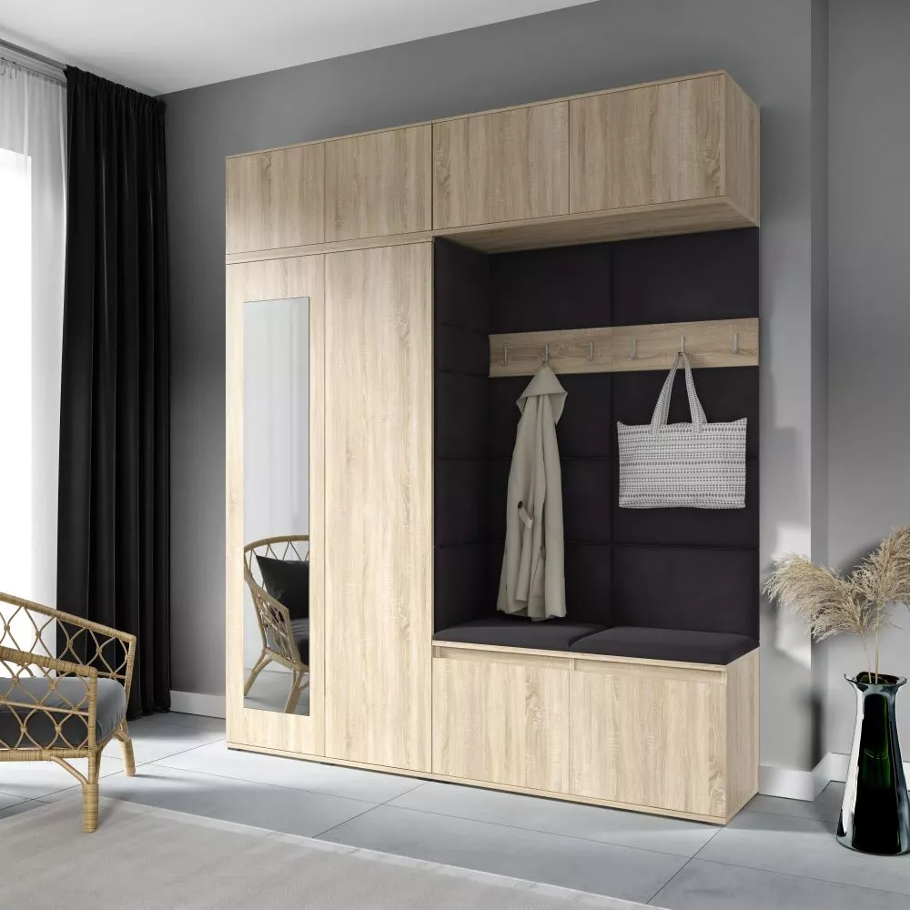 Apavu plaukts Emi 16 Trinity Korpusa krāsa: sonoma, · 190 × 225 × 40 cm