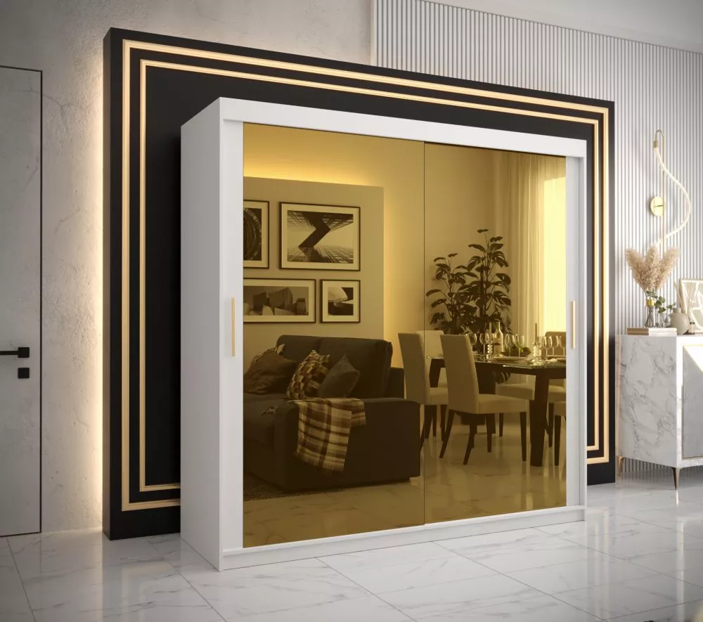Skapis Golden T3 · Balts · 200 × 62 × 200 cm