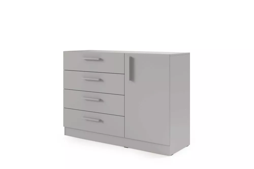 Kumode Braga BRK2 · Pelēks · 121 × 40 × 85 cm