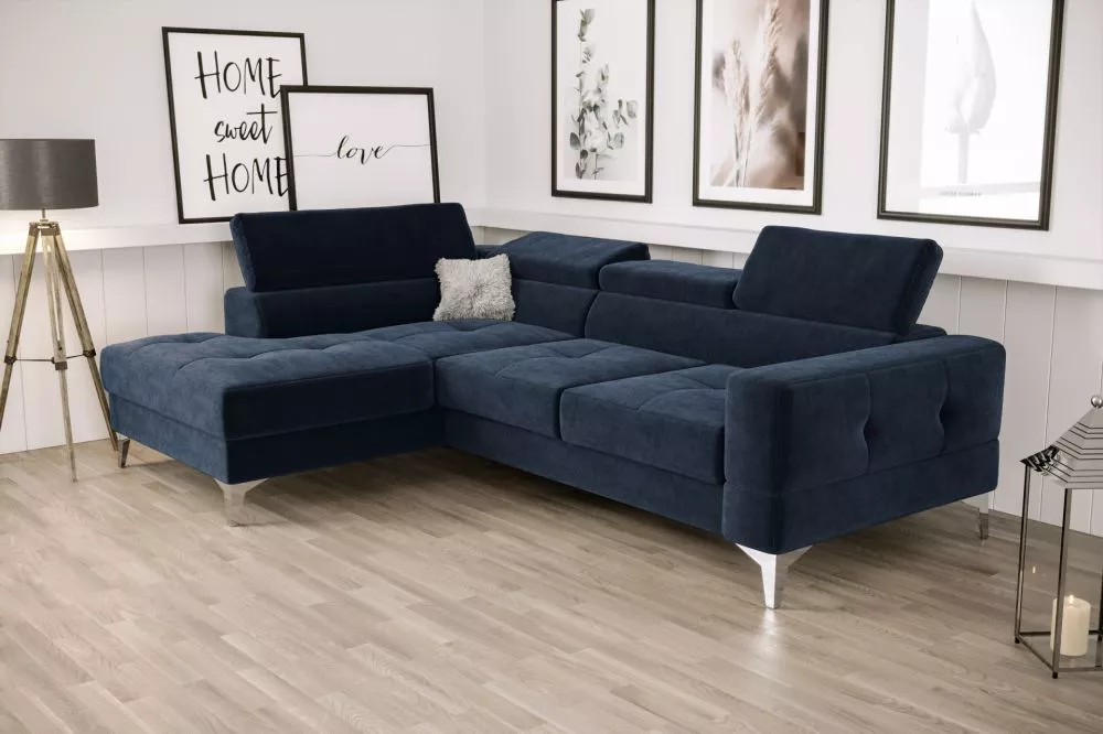 Dīvāns Toscania Mini standard · Zils · 170 × 250 × 78 cm