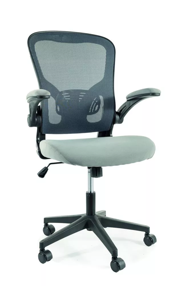 Datorkrēsls Q-333 Office Korpusa krāsa: pelēks, Elementu krāsa: melns, · 65 × 100 cm