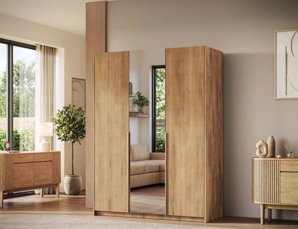 Skapis Alera 3 · Ozols artisan · 148 × 58 × 204 cm