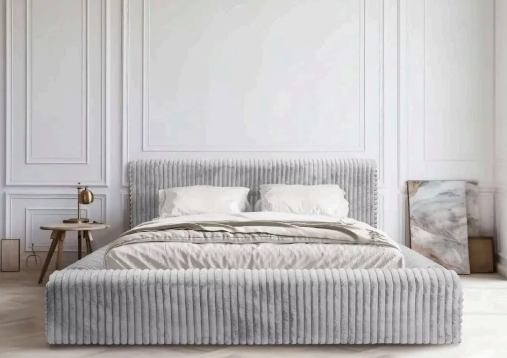 Gulta Hana Standard ar stelāžu Guļamvietas platums: 140 cm, Guļamvietas garums: 200 cm, stelāžas tips: koka, · Gaiši pel