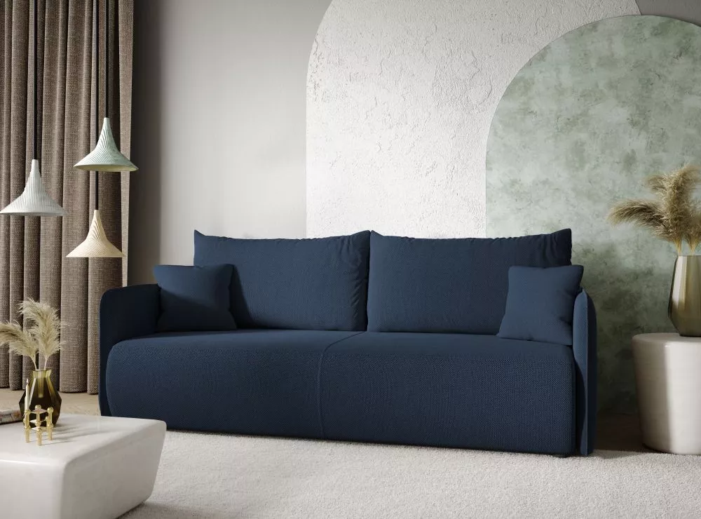 Dīvāns Leone Sofa standard · Zils · 105 × 216 × 86 cm