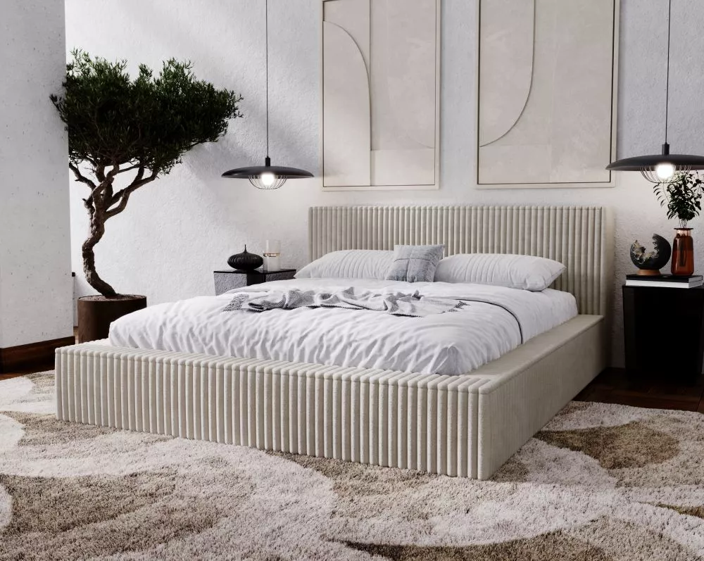 Gulta Tilo Standard ar stelāžu Guļamvietas platums: 120 cm, Guļamvietas garums: 200 cm, stelāžas tips: koka, · Bēši pelē