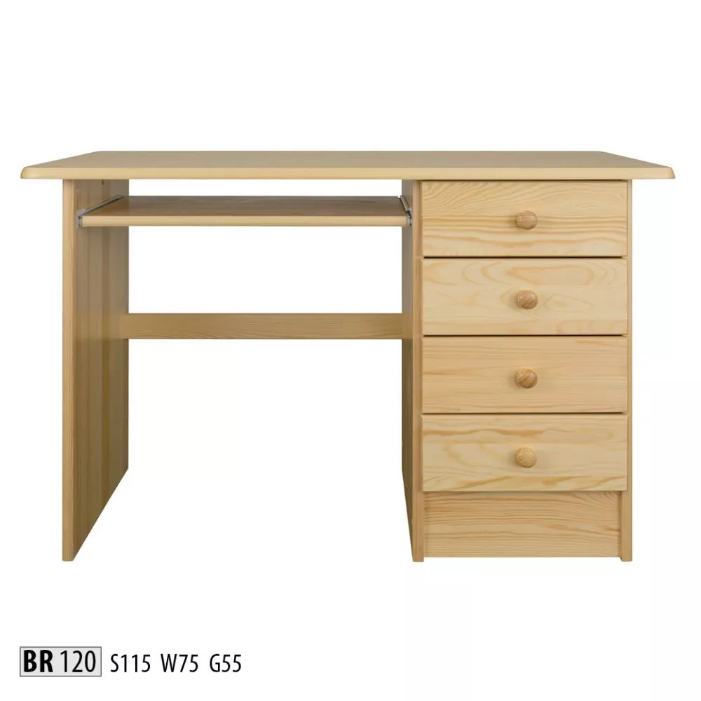 Galds BR 120 · Priede · 115 × 75 × 55 cm