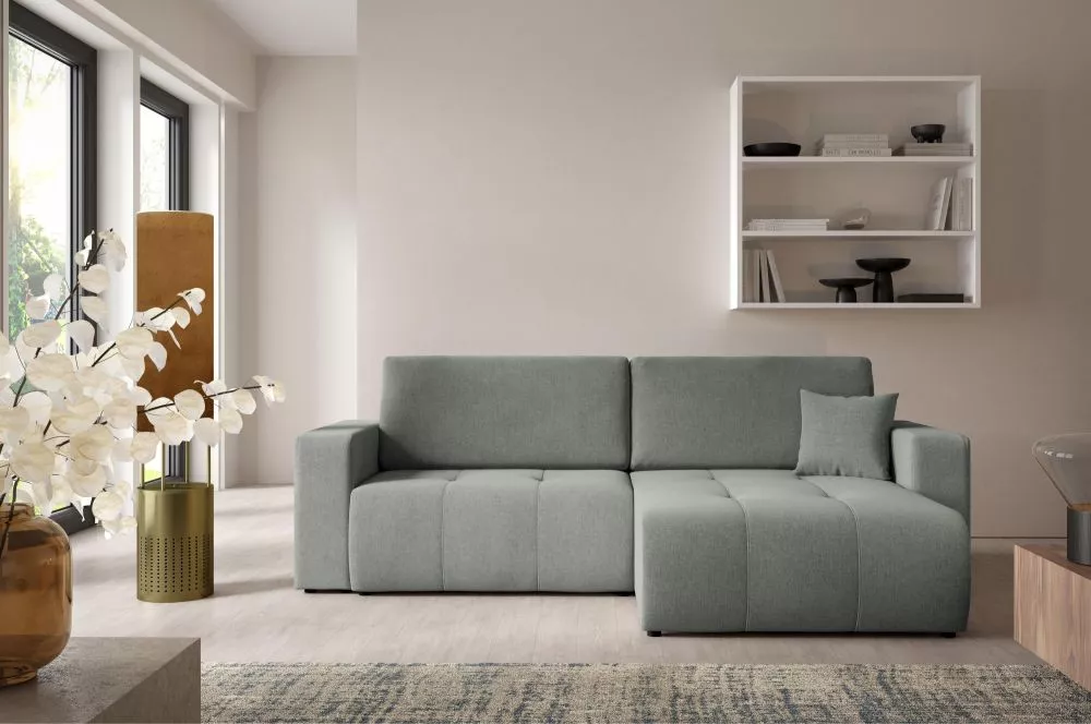 Dīvāns Wind L Mini Standard · Pelēks · 149 × 244 × 82 cm