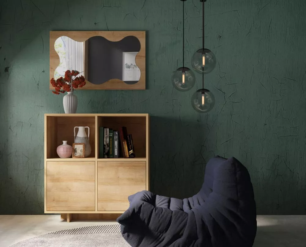 Kumode Noma N06 · Ozols riviera · 101.6 × 40 × 107 cm